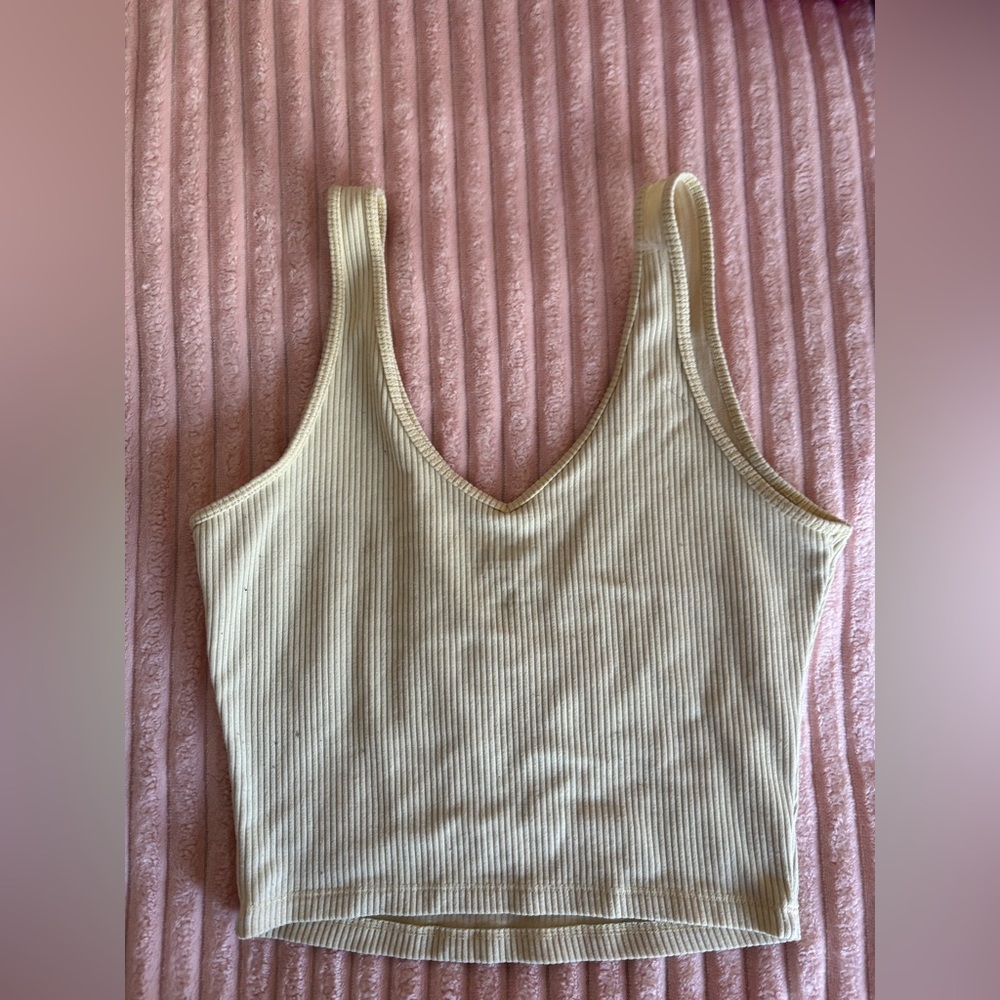 Hollister butter yellow tank